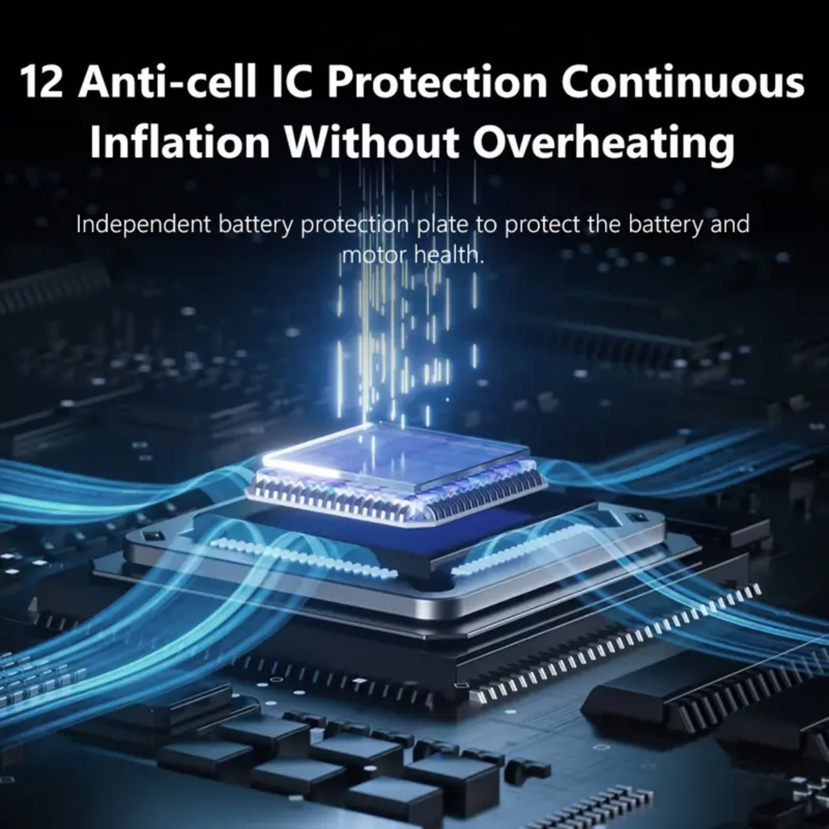 Digital Tire Inflator – 12V Portable Air Compressor Pump with LED Light & Digital Display, 150 PSI, for Cars, Motorcycles & Bicycles (Cigarette Lighter Port Powered)