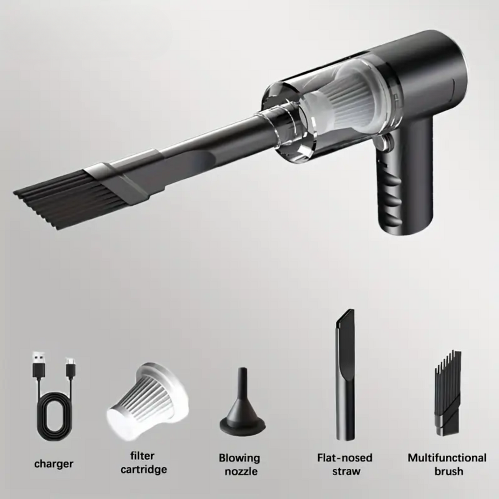 Portable Cordless Handheld Vacuum Cleaner – Lightweight, High-Power Suction for Home, Car & Pet Hair