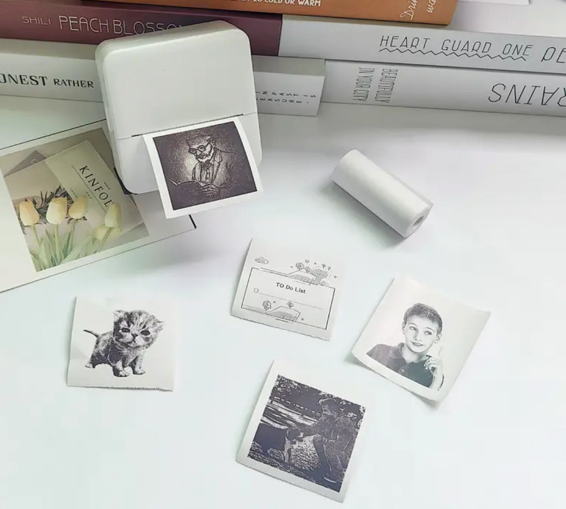 Mini Sticker Printer – Portable Wireless Thermal Label & Photo Printer (Inkless)