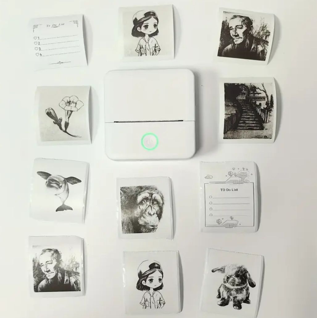 Mini Sticker Printer – Portable Wireless Thermal Label & Photo Printer (Inkless)